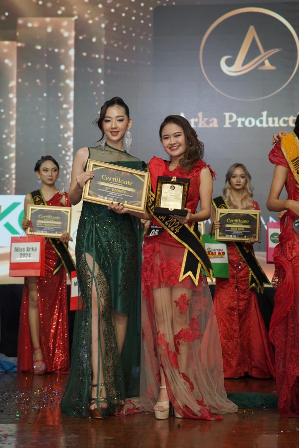 Hedy Aprilia, UPH Surabaya Campus Student Shines as 2nd Runner-Up in Miss Arka 2024 Grand Final